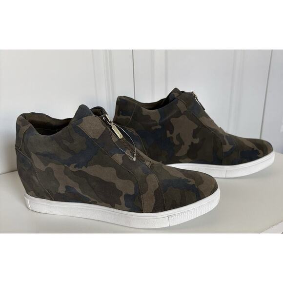 Blondo Glenda Waterproof Wedge Sneakers Camo B3501905 Women's 11M - Picture 3 of 6